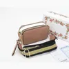 Fashion Snapshot Camera Designer Borse Texture Borse Borse Bag Marc Famous Small Cross Corse Mini Women Bull Borse Messenger 350 5063