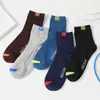 Men's Socks FULSURPRIS 5Pairs/lot High Quality Mens Seasonal Versatile Stylish Business Long For Men Middle Tube Athletic