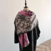Winterbloem olieverfschilderij serie damesmode kasjmier lange cadeau sjaal kunst mode decoratie warme sjaal