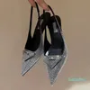 2024 Sandal Stiletto Heeled Dress Shoe for Women Luxury Designers Shoes 공장 신발 상자