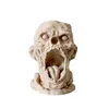 Planters Pots Gothic Flowerpots Horror Skull Sculpture Succulent Flower Pot Planter Creative Resin Garden Home Vase Scare Crafts Desk Ornament YQ240109