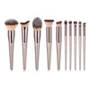 Makeup Brushes Brush Set Foundation Make-up Powder Blusher Fiber Pen Professional Tools Beauty Cosmetics 10 Pieces