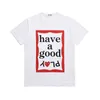 Designer TEE Com Des Garcons PLAY Logo Play Herren Green Hearts T-Shirt Beste Qualität EURO-Größe