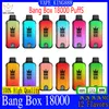 Original Bang Box 18000 Puff Disposable Puff 18K VAPES PEN 26ML 18000 E Cigarett 0% 2% 3% 5% Dual Mesh Vaporizer Recharge Mesh Coil Puff Bang Box 18