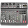 LOMEHO Consola mezcladora de 4 canales mono EQ de 7 bandas 48 V 16 efectos Karaoke Mute DJ Control remoto Mezclador de sonido de audio Bluetooth AMUT4 240110