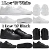classiques 1 une chaussures de designer décontractées pour hommes femmes triple blanc noir 1 Low '07 baskets pour hommes baskets de sport en plein air taille 36-47