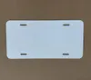 Sublimation Aluminum License Plate Blank White Aluminium Sheet DIY thermal transfer advertising plates custom logo 1530cm 4holes8286885