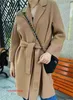 Maxmaras Womens Wrap Coat Camel Hair Coats European Counter Medium Length Doublesided Wool Arona Is Non Refundable or Exchangeable Rj9f