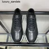 Berluti Business Chaussures en cuir Oxford Calfskin Handmade Top Qualité Venezia Perforé Respirant Poli à la main Low Top Casual Sportswq