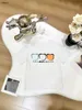 T-shirts de luxe pour bébés T-shirts pour enfants imprimés à motif d'ours coloré Taille 100-150 vêtements de marque pour enfants garçons d'été fille à manches courtes Jan10