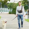 Transportador de cães para animais de estimação, portátil, filhote de cachorro, estilingue, respirável, mão livre, seguro, crossbody com alça ajustável, para cães médios e pequenos