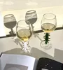 Bicchieri da vino Albero di Natale Calice in vetro brulé Calice da champagne ad alto borosilicato Cocktail presente