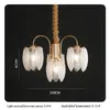 Lampadari francesi di lusso in cristallo semplice piuma camera da letto lampada a LED per soggiorno sala da pranzo decorazioni per la casa illuminazione a sospensione