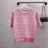 Moda Sweatshirts Erkek Kadınlar F Tasarımcı Tişört Basılı harflerle dolu Kısa Kollu Tshirt Erkek Yuvarlak Boyun Tee Külot Gevşek Örme Tshirt
