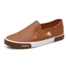 Slip heren 175 Ademende loafers casual op Espadrilles waterdichte mannelijke leer zomer klassieke bootschoenen voor mannen 240109 230