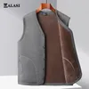 DIMUSI Gilet invernali da uomo Casual Uomo in pile Caldo giacche senza maniche Moda con scollo a V Outwear Gilet da pesca termico Abbigliamento 240109