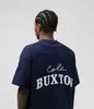 Erkek Tişörtler Çift Nakış Cole Buxton Tee Erkek Kadın Koyu Mavi Cole Buxton T-Shirt Büyük boyutlu üstler yüksek kaliteli cb kısa kılıf