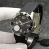 AAA U1 41MM Conquest Men Watch Automatic Mechanical Movement Stainless Steel Bracelet Concas Ceramic Bezel Hydroconquest Hardlex Glass Green Dial Wristwatches