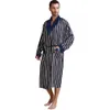 Pyjamas en satin de soie pour hommes Pyjamas Pyjamas Vêtements de nuit Robe Robes Chemise de nuit Vêtements de détente U.S.S M L XL 2XL 3XL Plus rayé_ Cadeaux 240110