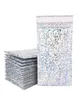 50pcs Bubble Mailers laserowe srebrne koła z kopertami wysiłkową Własna wysłona pocztowa self aluminizator aluminizator bąbelkowy koperty Bag8345588