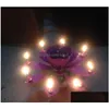 Autres fournitures de fête festive Bougie de musique Colorf Pétales Enfants Anniversaire Lotus Bougies de fleurs scintillantes Squirt Blossom Flame Cake Dhoiy