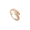 anello attorcigliato anello vipera misura 6 anello design serpente unisex versatile anelli gioielli non allergico argento oro rosa Regali collezione anelli regali set di gioielli