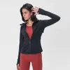 Winter Neue Kapuzenjacke Reißverschluss Yoga-Outfits Outdoor-Sport-Fitness-Mantel für Frauen Top Anti-Shrink Weiß Athleisure Langarm-Sportbekleidung