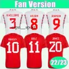 ESPNSPORT 22 23 WALES MENS SOCCER JERSEYS WILSON JOHNSON RAMSEY BALE WILLIAMS JAMES RODON ALLEN MOORE ROBERTS DAVIES FOTBALL SHIRT KORT SLEEVE UNIVERS