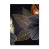 Oil Painting Golden Leaf Plant Decorative Home Porch Living Room Hanging Picture Frameless Core Drop Delivery Otytj