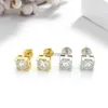 Stud Ce04799 Lefei Fashion Classic Trendy Luxury Moissanite Creative VVS Square Earrings Charm Women Silver S925 Wedding Jewelry Gift YQ240110
