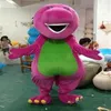 2018 Professione diretta in fabbrica Barney Dinosaur Mascotte Costumi Halloween Cartoon Formato adulto Fancy Dress219H