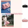 Bolsa de gimnasio para hombre con compartimento para zapatos y bolsa húmeda, bolsa de lona para viaje en avión para mujer, bolsa de asas deportiva para natación y yoga 240109