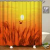 Shower Curtains Sunlight Ocean Beach Fabric Shower Curtain Bathroom Curtains Sunset Dusk Sea Animal Dolphin Bath Screen with 300x180