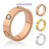 Anello di moda Carter Ladies Rose Gold Silver Lady Rings Gioielli firmati in vendita Classico acciaio al titanio con un dito da donna semplice con scatola originale