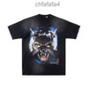 2024 Fashion Mens T Shirts Men t-shirts Women 50 Styles Color Hellstar Studios Moon Wolf Head Tee Print Casual Short Sleeve Street Rap Top 9F77