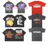 T-shirts voor heren Hellstar Shirt Korte mouw T-shirt Heren Dames Hoge kwaliteit Streetwear Hip Hop Mode t-shirt Hell Star Kort Euro Maat S-xl 23Q8