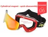 Lunettes de ski RBworld avec lentille magnétique double couche aimant ski anti-buée UV400 lunettes de snowboard hommes femmes lunettes de ski lunettes 240109