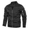 メンズウィンドブレーカージャケットボンバージャケット男性カジュアルストリートウェアヒップホップスリムフィットパイロット野球コート衣類240109