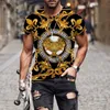 T-shirts hommes Haut de gamme Modèle de luxe 3D Imprimer T-shirt pour hommes Street Style à manches courtes Tendance Tees Femmes Mode d'été Cool Hommes Hip Hop TopsL240110