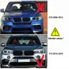 New F15 F16 Pair Car Double Slats Front Kidney Racing Grille Replacement For BMW F15 F16 X5 X6 2014 2015 2016 2017 Racing Grills