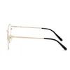 Anti Blue Rays Spring Leg Cat Eye Minus Lens Prescription Spectacles Frame Women Metal Short-sight Eyewear 0 -0.5 -0.75 To -6.0 240110