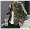 Camouflage Jacket Män och hösten Sports Baseball Clothing Denim 240109