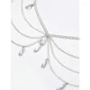 Ceintures chaîne de taille Y2K sous-culture Sexy diamant métallique pour fête/Club Banquet Costume bijoux ceinture