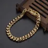 Link Bracelets Fashion Cuban Bracelet Solid Stainless Steel Chain Splendid Mens Jewelry Miami 8/10/12/14/16/18mm Width