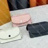 Classic Mini Wallet Designer Women Wallet Fashion Lady Card Holder Coin Purse High Quality Leather Folding Wallet Key Chain With Box