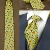 上品なPaisley Floral Checked Stripes Dots Multolor Mens Tie Neckties 100％シルクプリントスーツギフト240109