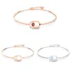 Swarovskis Bracelet Designer Femmes Top Qualité Bracelet Ovale Coeur Battant Bracelet De Mode Pour Les Femmes Utilisant Élément Cristal Dynamique Bracelet Pour Les Femmes