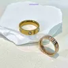 Carter Design Women Bead Rings Luxury Jewelry for Lady Gift Same Style Titanium Steel Ring Rose Gold Couple Full of Zirconia Super With Original Box