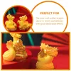 Décorations de jardin 4 pcs Zodiac Dragon Dolls Easter Centerpieces Miniature Résine Maison Accessoire