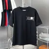 Spring Summer Fashion Versatile Tee Men And Women Margiela MM6 T-shirt In Cotton Mako Con Numerical Logo Classic Digital Print Tees